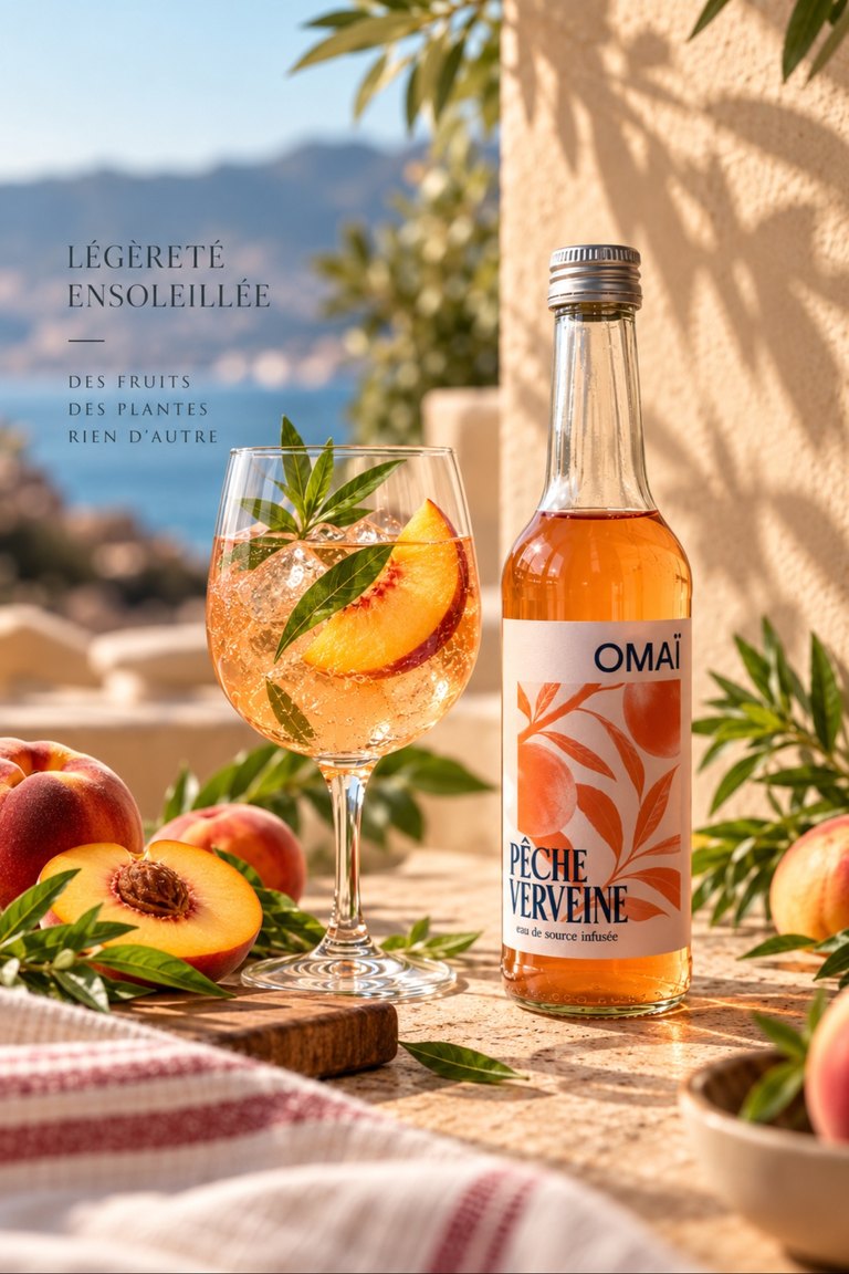 Pêche verveine